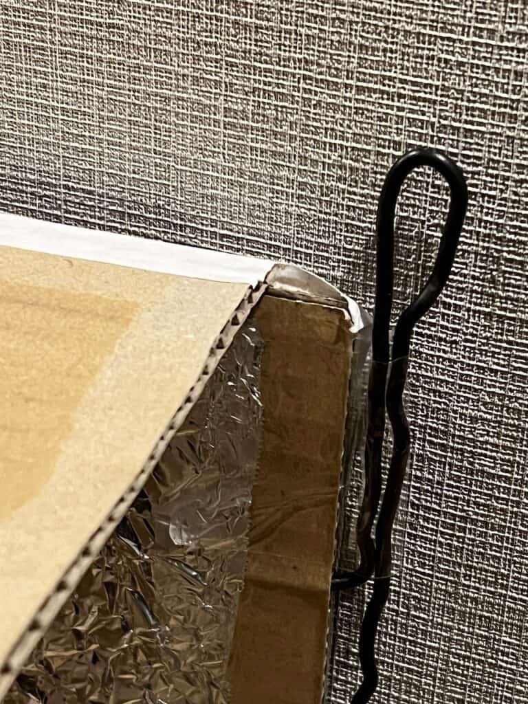 自作撮影ブース 背景シート取付部