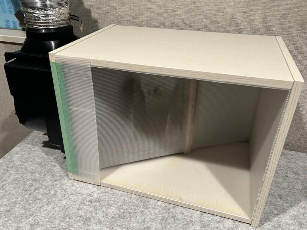 自作塗装ブース 完成
