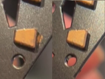 RG ジオング フィニッシュマスターの拭き取り効果