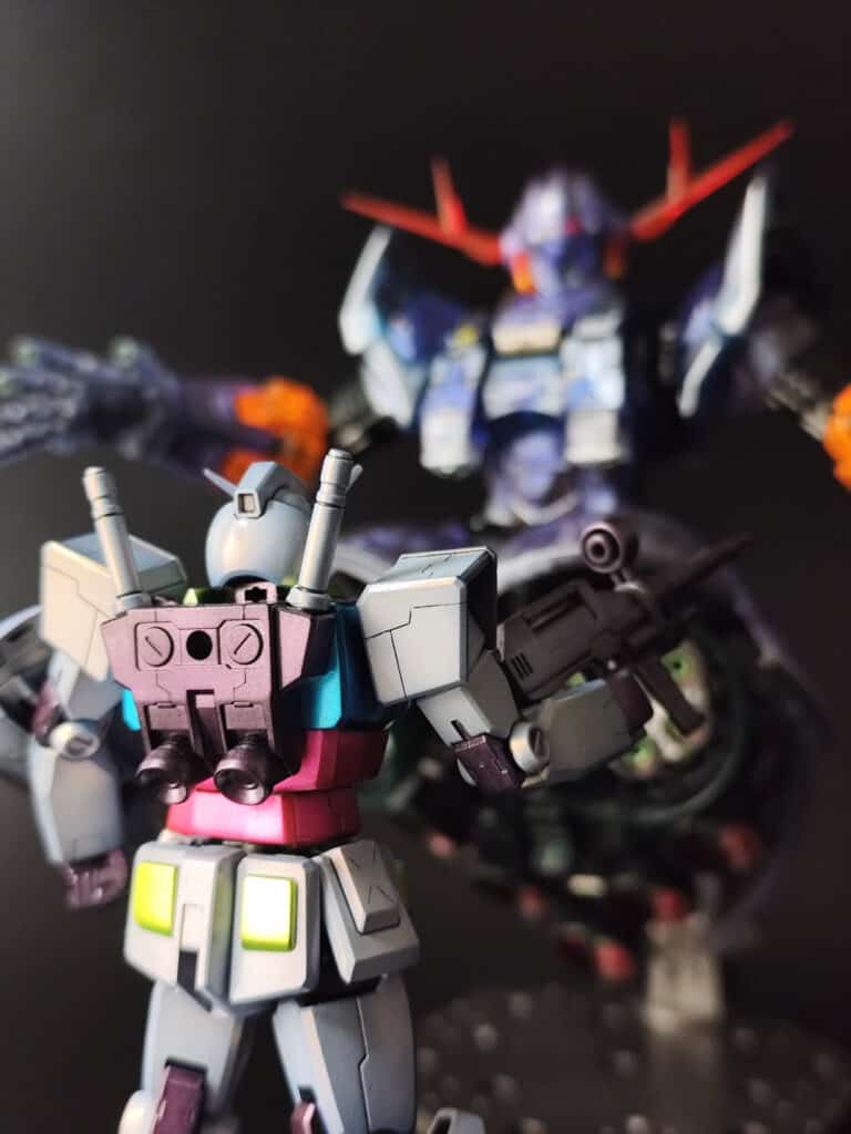 EG ガンダム & RG ジオング 通常照明2