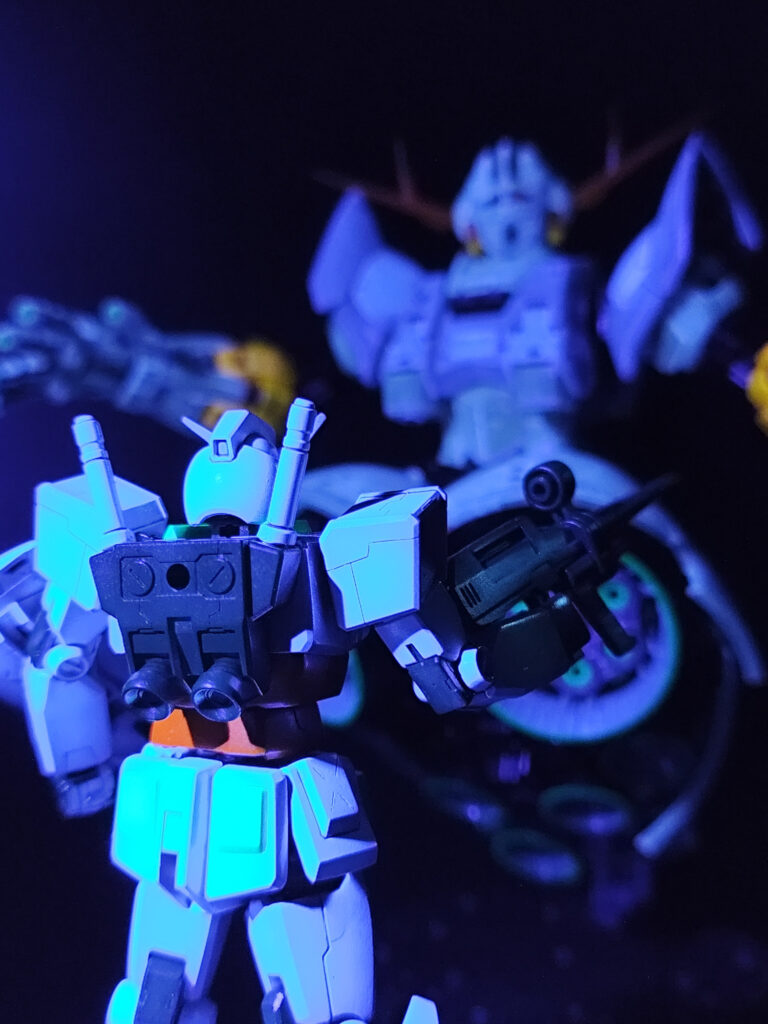 EG ガンダム & RG ジオング ブラックライト2