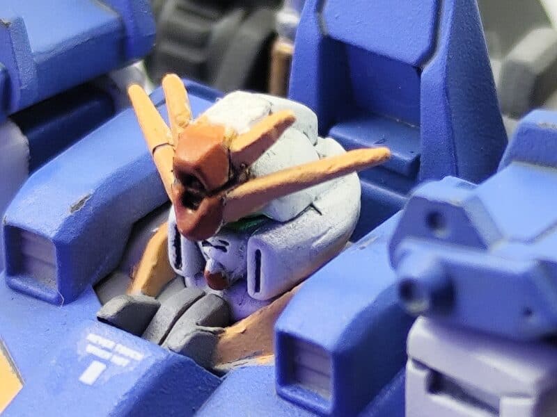 ガンダムアーティファクト ZZガンダム アンテナのシャープ化